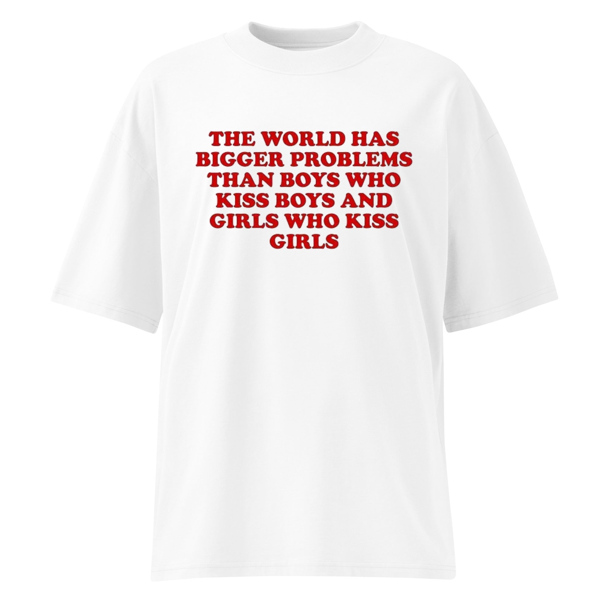 The World Has Bigger Problems Graphic Slogan T-Shirt